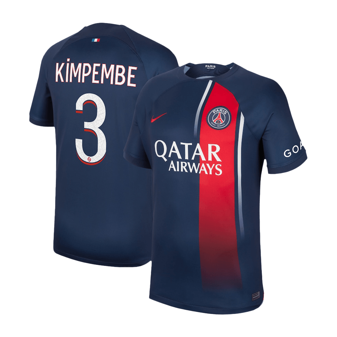 KIMPEMBE #3 PSG Home Soccer Jersey 2023/24 - soccerdeal