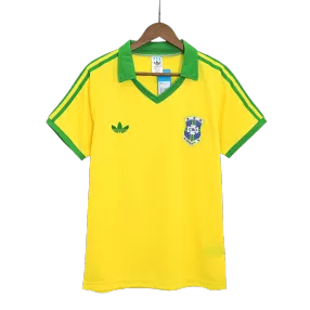 Retro 1977 Brazil Home Soccer Jersey - soccerdeal