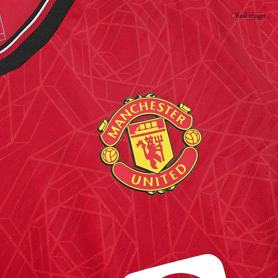 Authentic Manchester United Home Soccer Jersey Kit(Jersey+Shorts) 2023/24 - soccerdeal