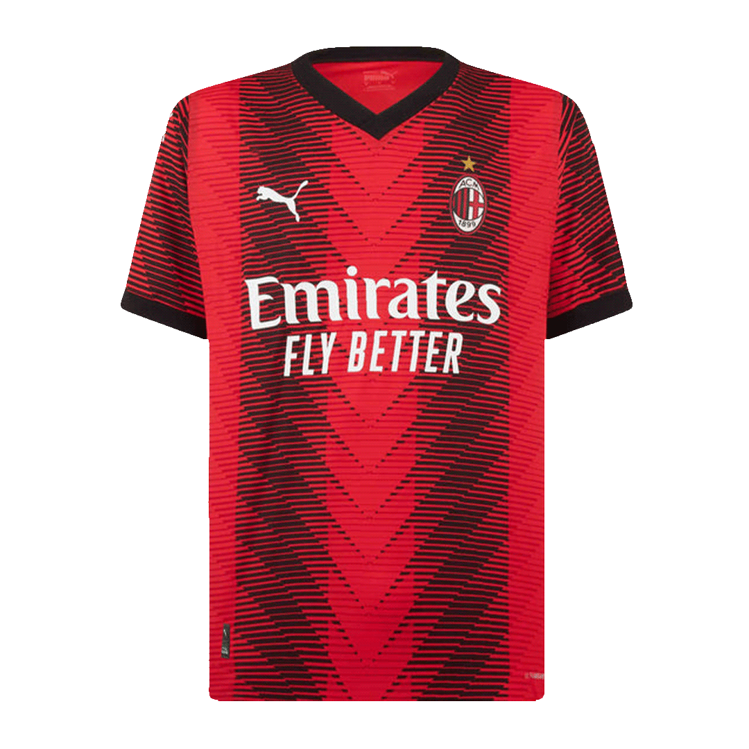 Authentic AC Milan Home Soccer Jersey 2023/24 - soccerdeal