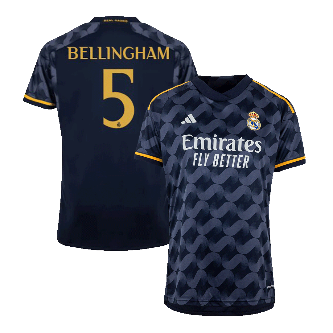 BELLINGHAM #5 Real Madrid Away Soccer Jersey 2023/24 - soccerdeal
