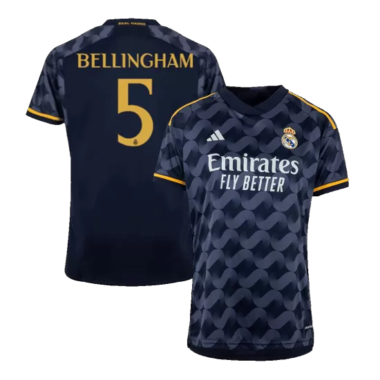 BELLINGHAM #5 Real Madrid Away Soccer Jersey 2023/24