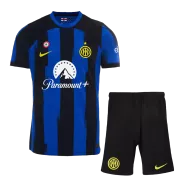 Inter Milan Home Soccer Jersey Kit(Jersey+Shorts) 2023/24 - soccerdealshop