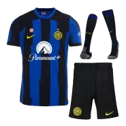 Inter Milan Home Soccer Jersey Kit(Jersey+Shorts+Socks) 2023/24 - soccerdealshop