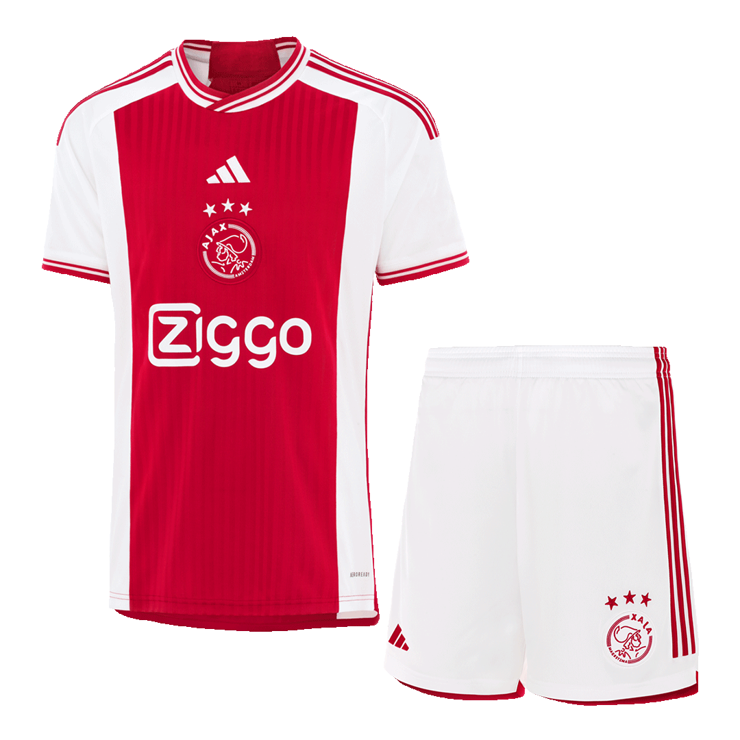 Ajax Home Soccer Jersey Kit(Jersey+Shorts) 2023/24 - soccerdeal