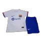 Kid's Barcelona Away Soccer Jersey Kit(Jersey+Shorts) 2023/24 - soccerdealshop