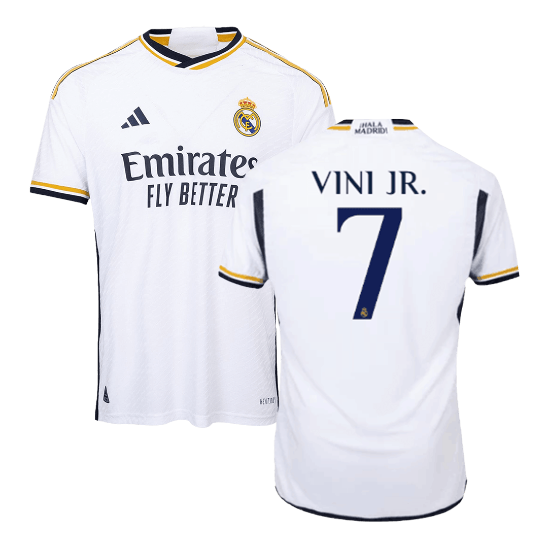 Authentic VINI JR. #7 Real Madrid Home Soccer Jersey 2023/24 - soccerdeal