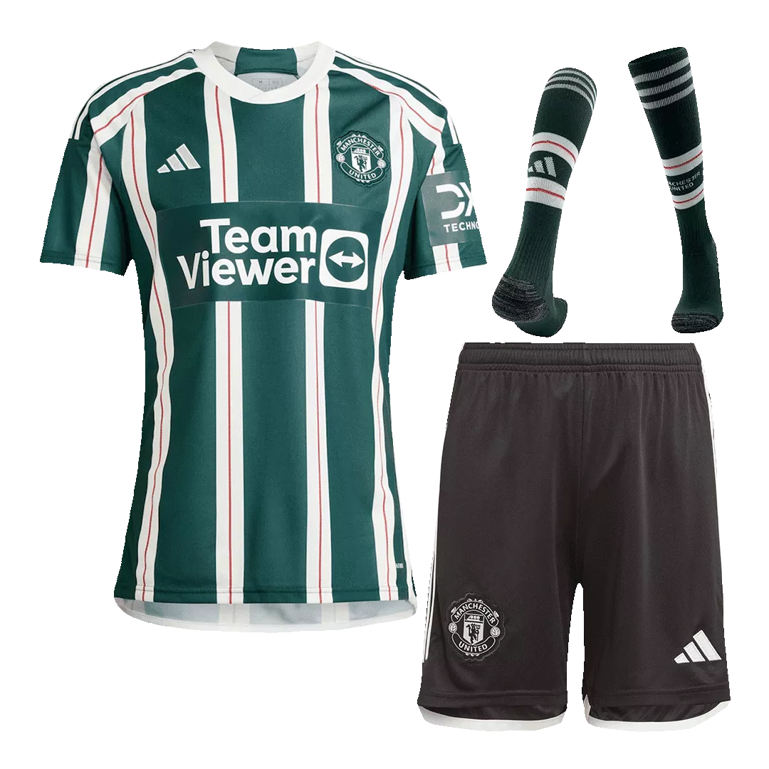 Manchester United Away Soccer Jersey Kit(Jersey+Shorts+Socks) 2023/24