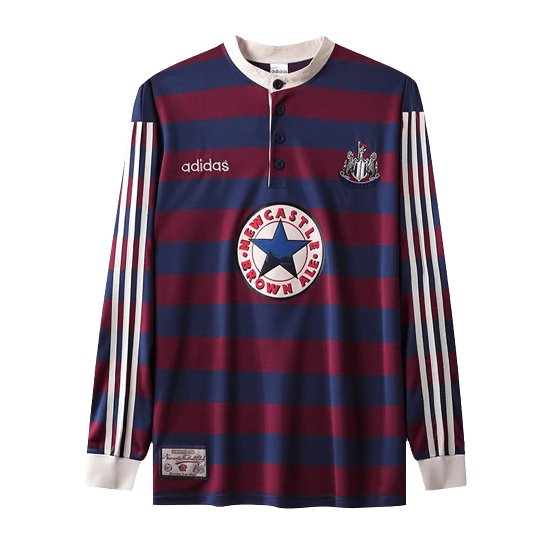 Retro 1995/96 Newcastle United Away Long Sleeve Soccer Jersey - soccerdeal