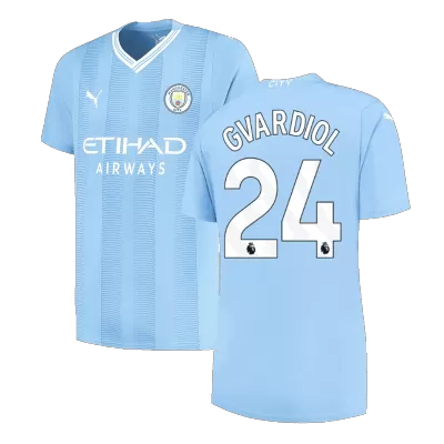 GVARDIOL #24 Manchester City Home Soccer Jersey 2023/24 - Soccerdeal