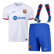 Barcelona Away Soccer Jersey Kit(Jersey+Shorts+Socks) 2023/24 - soccerdealshop