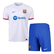 Barcelona Away Soccer Jersey Kit(Jersey+Shorts) 2023/24 - soccerdealshop