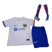 Kid's Barcelona Away Soccer Jersey Kit(Jersey+Shorts+Socks) 2023/24 - soccerdealshop