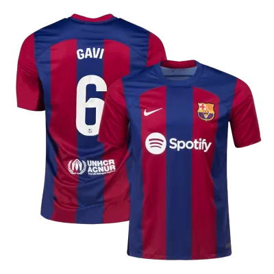 GAVI #6 Barcelona Home Soccer Jersey 2023/24 - Soccerdeal