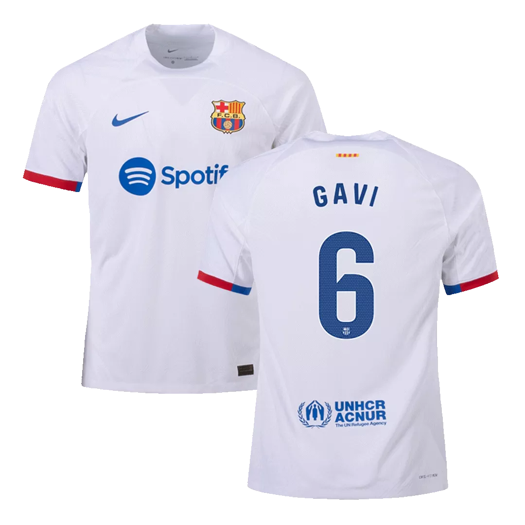 Authentic GAVI #6 Barcelona Away Soccer Jersey 2023/24