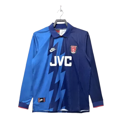 Retro 1995/96 Arsenal Away Long Sleeve Soccer Jersey - Soccerdeal