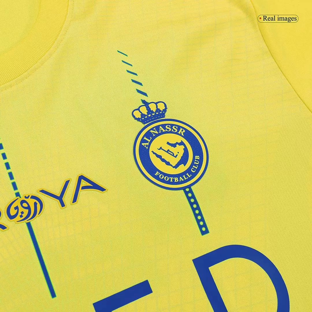 17.88 - RONALDO Al-Nassr Home Jersey 23/24 CR7 Mane stadium version  Football Kit 2023 2024 Soccer Team Shirt 