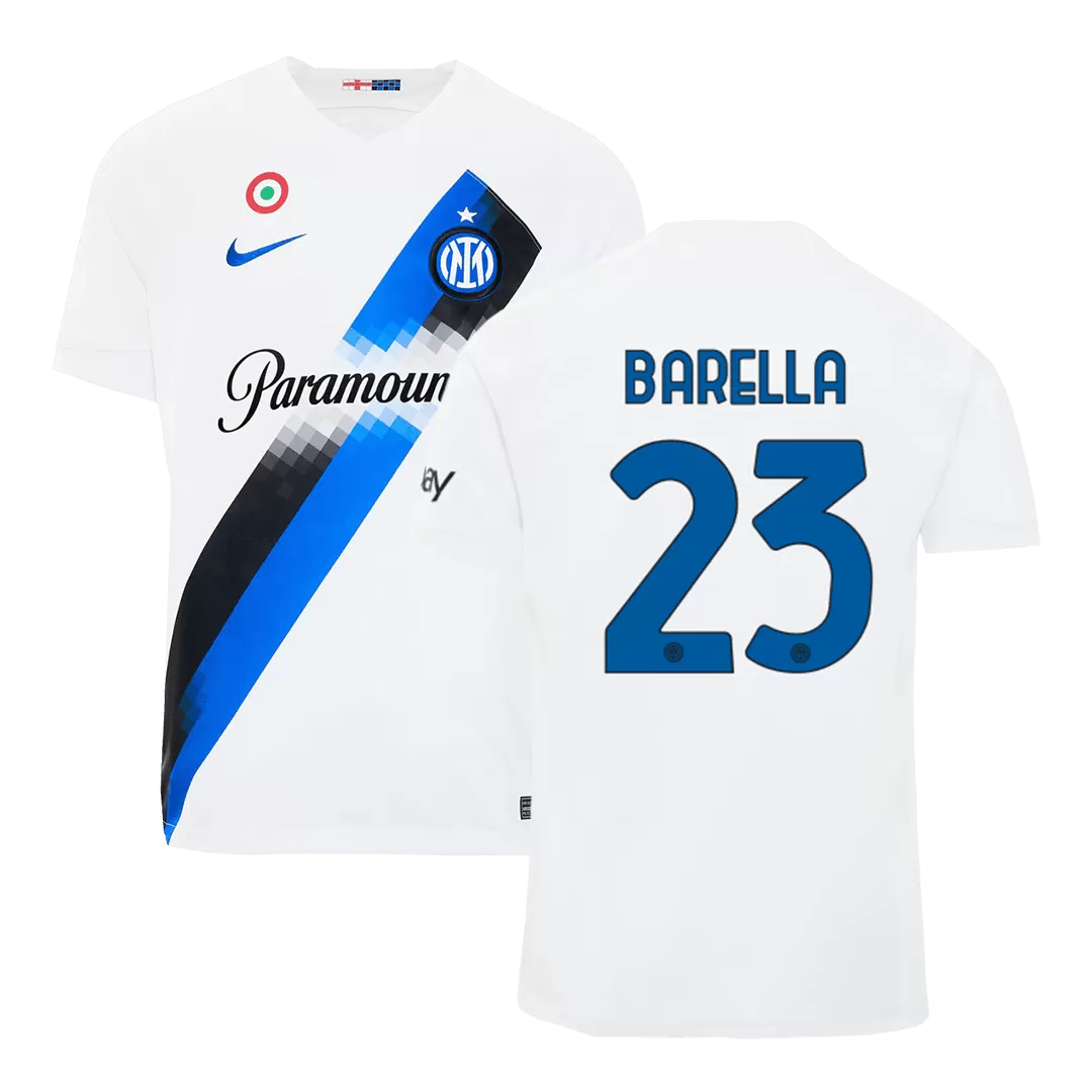 BARELLA 23 Inter Milan Away Soccer Jersey 2023/24