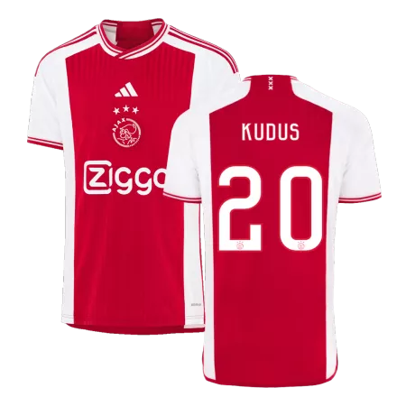 KUDUS #20 Ajax Home Soccer Jersey 2023/24 - soccerdeal