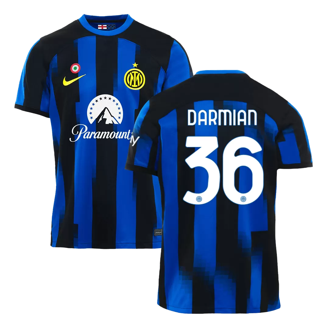 Inter Milan Jersey Custom DARMIAN #36 Soccer Jersey Home 2023/24