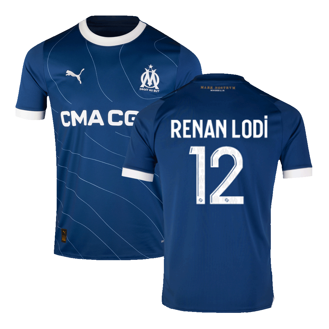 RENAN LODI #12 Marseille Away Soccer Jersey 2023/24 - soccerdeal