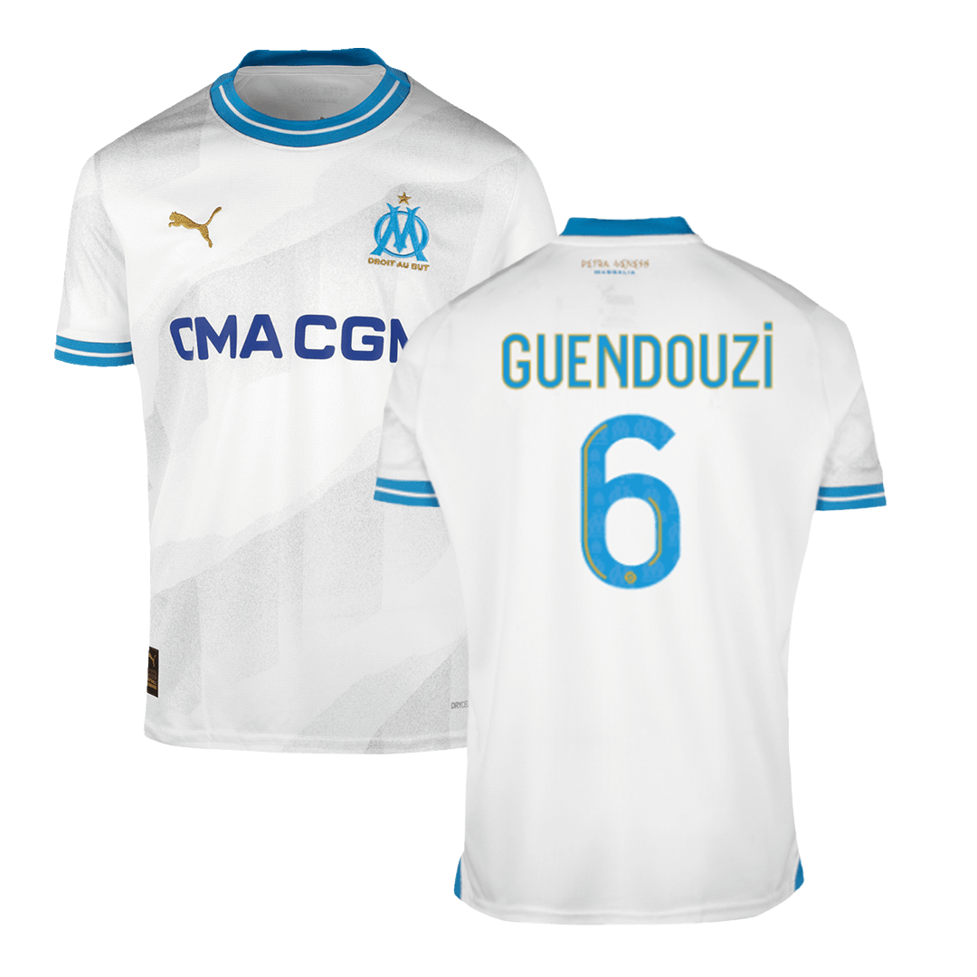 GUENDOUZI #6 Marseille Home Soccer Jersey 2023/24 - soccerdeal