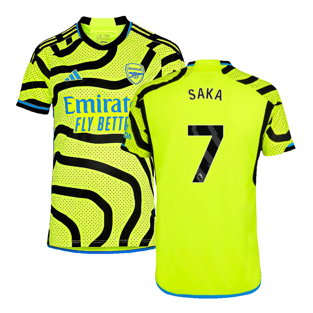 Arsenal adidas Home Shirt 2023-24 with Saka 7 printing