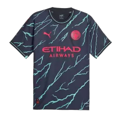 Authentic Manchester City Third Away Soccer Jersey 2023/24 - soccerdealshop