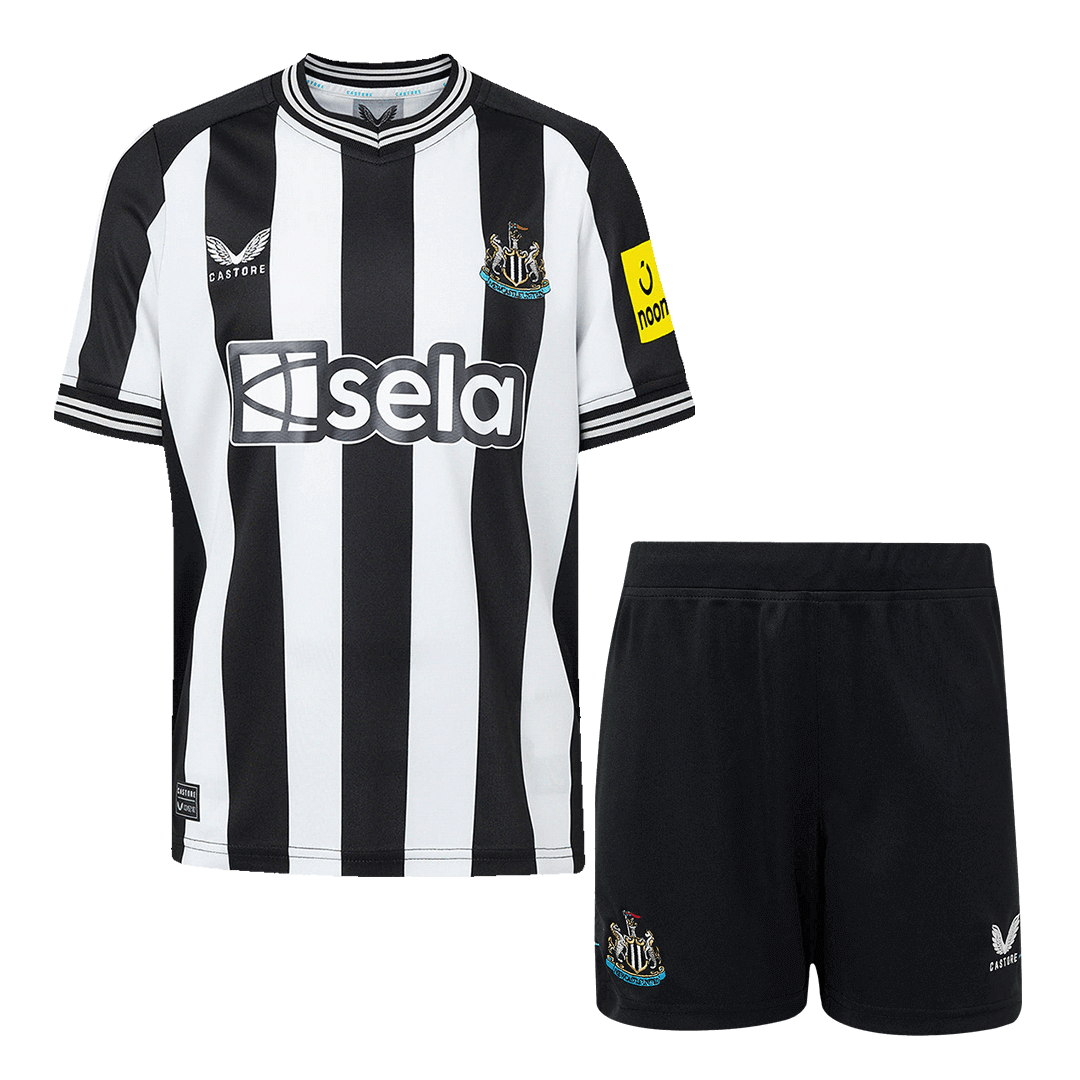 Newcastle United Home Soccer Jersey Kit(Jersey+Shorts) 2023/24 - soccerdeal