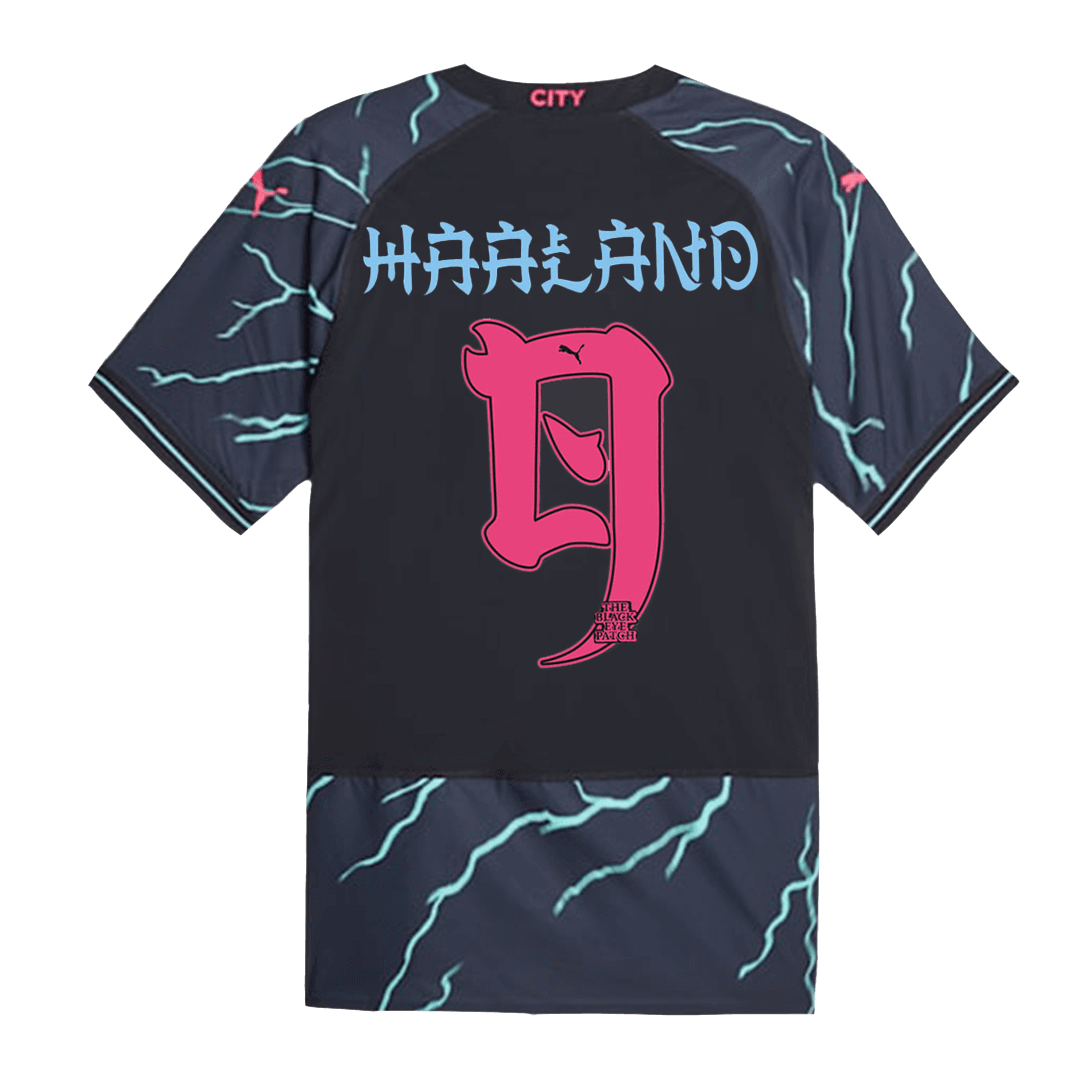 Authentic HAALAND #9 Manchester City Japanese Tour Printing Third Away Soccer Jersey 2023/24 - soccerdeal
