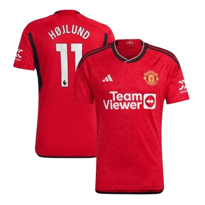 HØJLUND #11 Manchester United Home Soccer Jersey 2023/24 - Soccerdeal