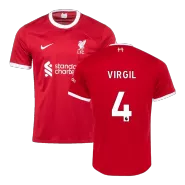 VIRGIL #4 Liverpool Home Soccer Jersey 2023/24 - soccerdealshop