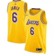 Los Angeles Lakers LeBron James #6 2022/23 Swingman NBA Jersey - Association Edition - soccerdeal