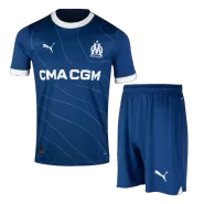 Marseille Away Soccer Jersey Kit(Jersey+Shorts) 2023/24 - soccerdealshop
