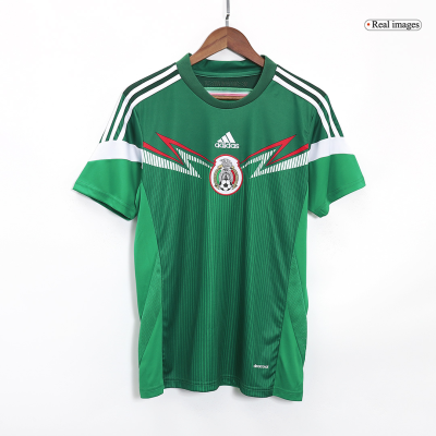 Retro 2014 Mexico Home Soccer Jersey - Soccerdeal