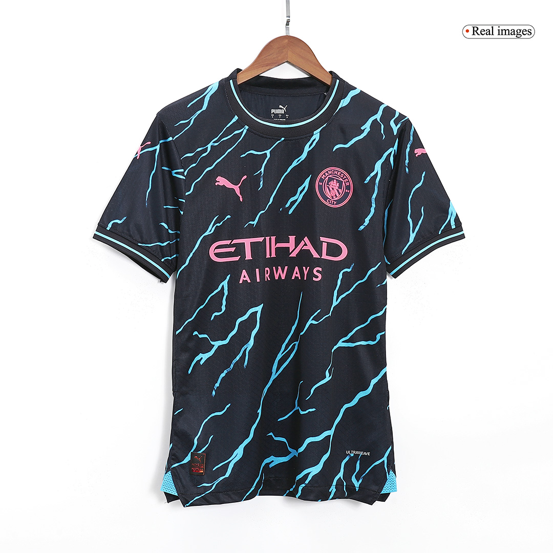 Authentic Manchester City Third Away Soccer Jersey 2023/24 - soccerdeal
