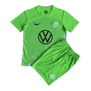 Kid's Wolfsburg Home Soccer Jersey Kit(Jersey+Shorts) 2023/24 - soccerdealshop