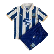 Kid's Sheffield Wednesday Home Soccer Jersey Kit(Jersey+Shorts) 2023/24 - soccerdealshop