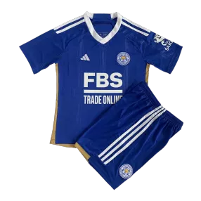Kid's Leicester City Home Soccer Jersey Kit(Jersey+Shorts) 2023/24 - soccerdealshop