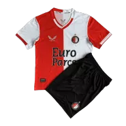 Kid's Feyenoord Home Soccer Jersey Kit(Jersey+Shorts) 2023/24 - soccerdealshop