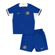 Kid's Chelsea Home Soccer Jersey Kit(Jersey+Shorts) 2023/24 - soccerdealshop