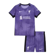 Kid's Liverpool Third Away Soccer Jersey Kit(Jersey+Shorts) 2023/24 - soccerdealshop