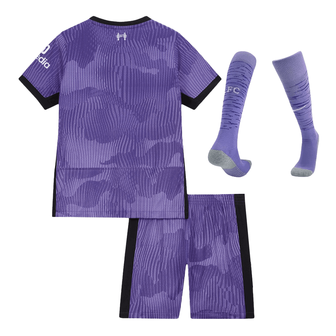 Kid's Liverpool Third Away Soccer Jersey Kit(Jersey+Shorts+Socks) 2023/24 - soccerdeal