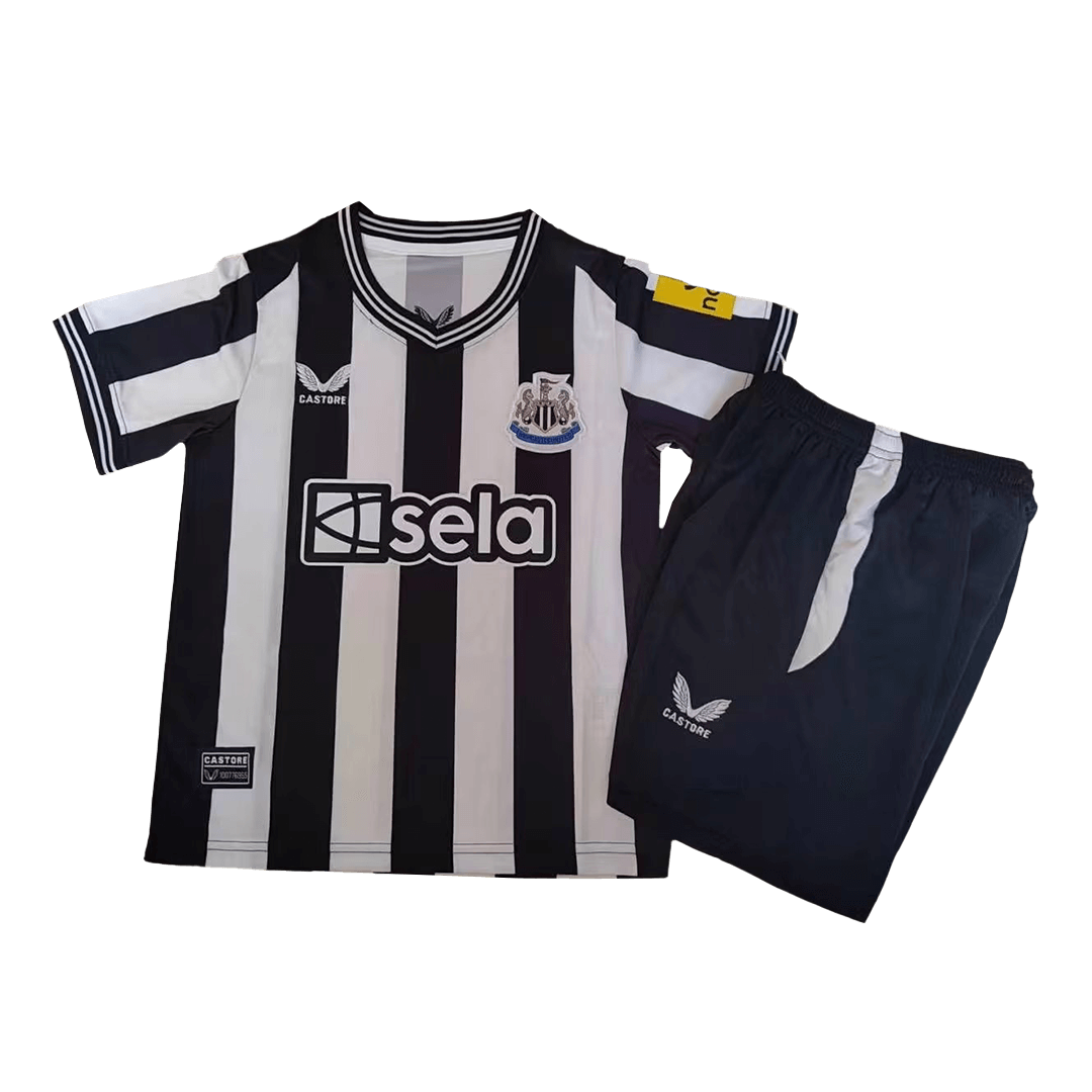 Kid's Newcastle United Home Soccer Jersey Kit(Jersey+Shorts) 2023/24 - soccerdeal