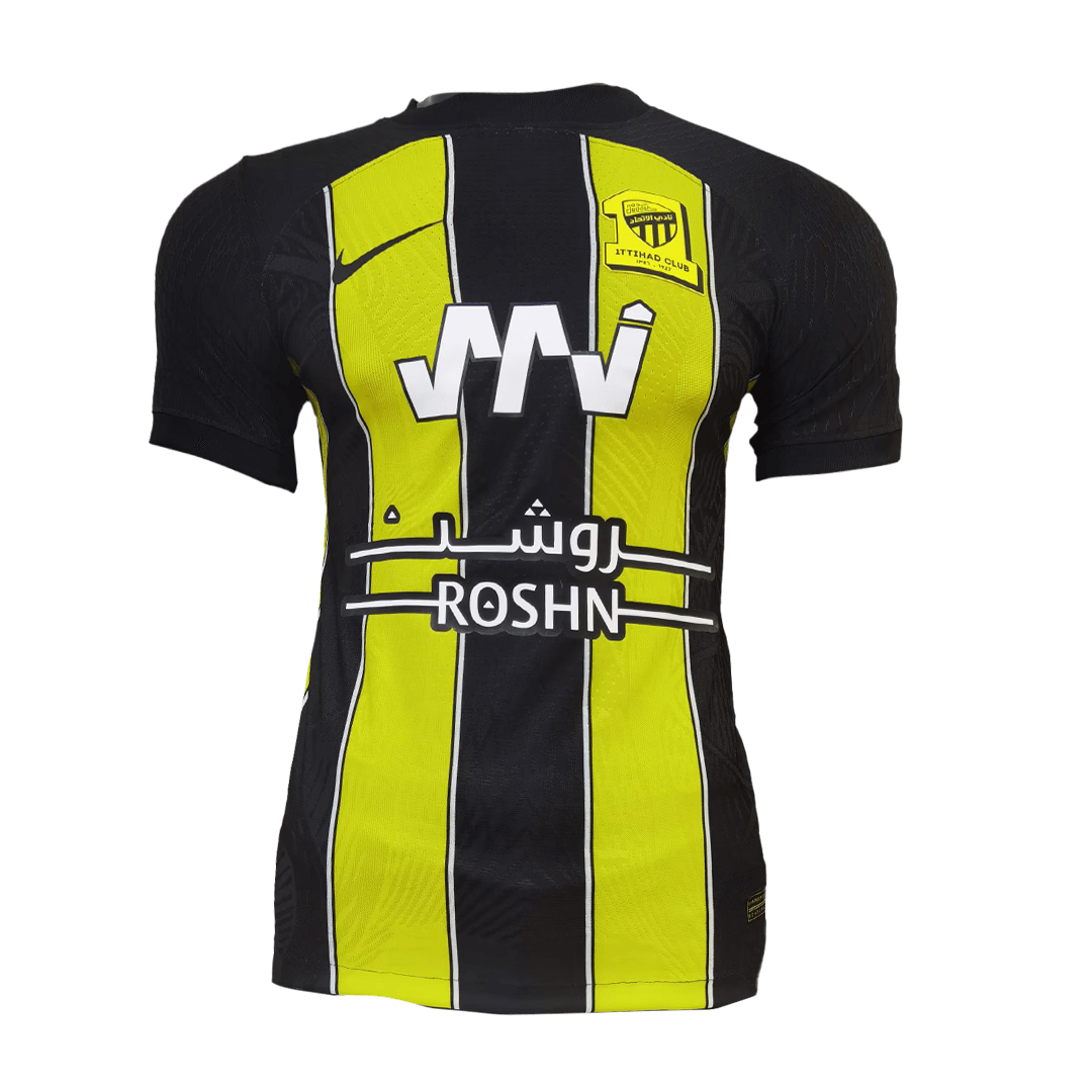 Authentic Al Ittihad Saudi Home Soccer Jersey 2023/24 - soccerdeal