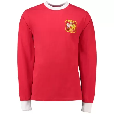 Retro 1963 Manchester United Long Sleeve Soccer Jersey - FA Cup Final - Soccerdeal