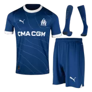 Marseille Away Soccer Jersey Kit(Jersey+Shorts+Socks) 2023/24 - soccerdealshop