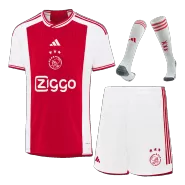 Ajax Home Soccer Jersey Kit(Jersey+Shorts+Socks) 2023/24 - soccerdealshop