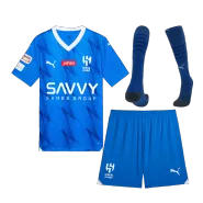 Kid's Al Hilal SFC Home Soccer Jersey Kit(Jersey+Shorts+Socks) 2023/24 - soccerdealshop