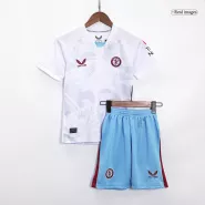 Kid's Aston Villa Away Soccer Jersey Kit(Jersey+Shorts) 2023/24 - soccerdealshop